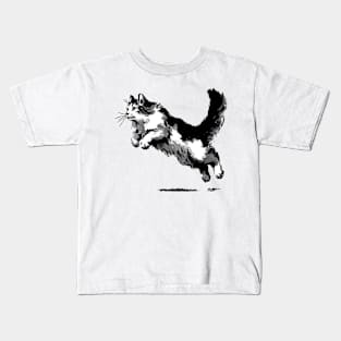 Pouncing cat Kids T-Shirt